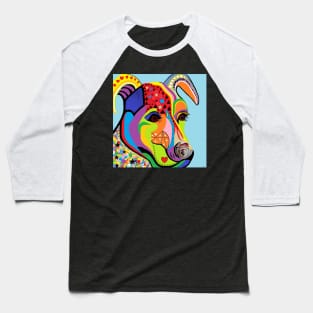 Colorful Jack Russell Terrier Baseball T-Shirt